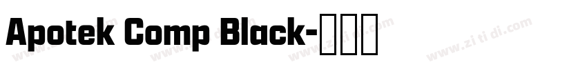 Apotek Comp Black字体转换